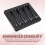 Suporte de Base NMMiner de 2,8 Polegadas com 4 Slots para Minerador NerdMiner Bitcoin Crypto Solo Lottery, Preto. 10