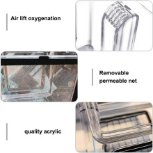 Fish Breeding Box, Acrylic Fish Isolation Box Hanging Aquarium Hatchery Tank for Freshwater Seawater Fish Tank Aquarium