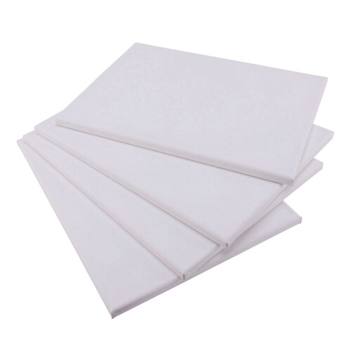 White Blank Artist Canvas Plain Framed Art Painting Stretched Acrylic Board 1