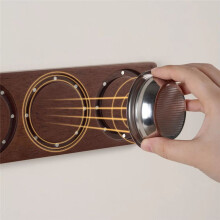 Magnetic Coffee Basket Storage Rack,51mm Redwood Wall-Mounted Holder with Magnet Adsorption for Espresso Accessories