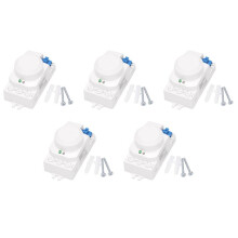 5X 5.8GHz System LED Microwave 360 Degree Motion Sensor Light Body Motion Detector