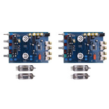 2X NE5532 DC12V2A 4.2 HIFI Preamp 6J5 Home Audio Tube Amplifier Fever Bile Preamp Tone Board 470UF/25V