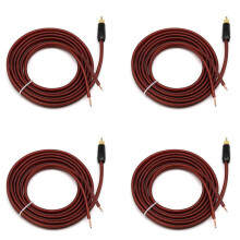 4X Cavo 'Altoparlante RCA Cavo Nudo 'Altoparlante Cavo 'Altoparlante A Spina RCA, Sostituire L'Adattatore del Connettore Della Spina RCA