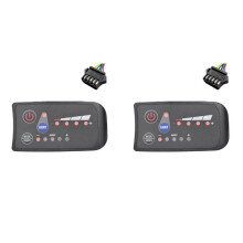 2X S810 E-Bike Compteur LED Affichage 36V IP65 pour VéLo ÉLectrique Compteur de VéLo ÉLectrique SM 5PIN