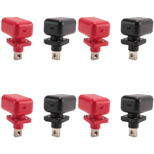 8 Pcs 200A All-Copper Lithium Post High-Current Copper Terminal Battery Connector  Storage Terminal(B)
