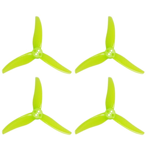 2 Pares 3525-3 Hélice de PC de 3 Pás de 1,5 mm com Três Furos para Motor de 1806-2004 para Drones FPV Freestyle de 3,5 Polegadas Toothpick B