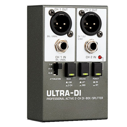 New DI Box Audio Active 2-Channel High Frequency Interference Guitar Instrument for Stage Audio Isolator