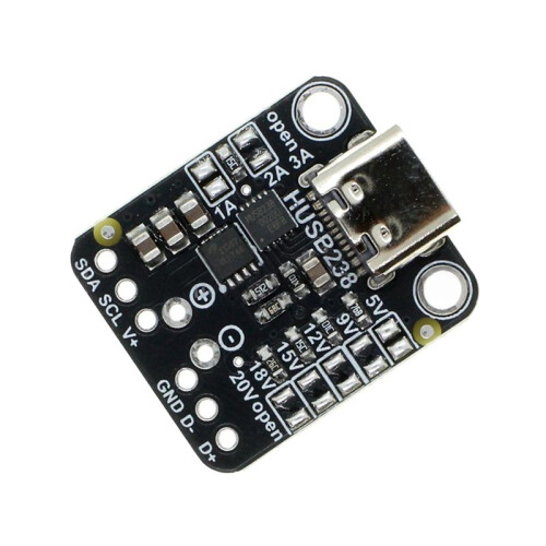 HUSB238 PD Decoy Module IIC Control or Fixed Level Output USB Type CPD Sink 2