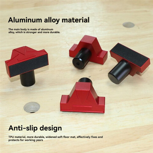 2Pcs Bench Dogs,19mm Diameter Woodworking Bench Stops with TPU Gaskets for Clamp Workbench - Workshop Tools 19mm 2
