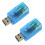 2X USB PC da 3,5 mm per Cuffie Audio Stereo con Microfono per Cuffia Stereo 3D 1