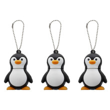 3X 32GB Novelty Cute Baby Penguin USB 2.0 Flash Drive Data Memory Stick Device - Black and White