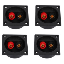 4X New Square Board Binding Post Lautsprecher Box Terminal Cup Draht Kabel Box Connector