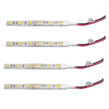 4X 10cm Impermeable 5050 Luces de Tira Llevadas 12V Caravana Coche