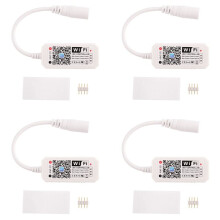 4X RGB Led Light Strip Voice Control Work with Alexa & Home, WIFI Wireless Controller