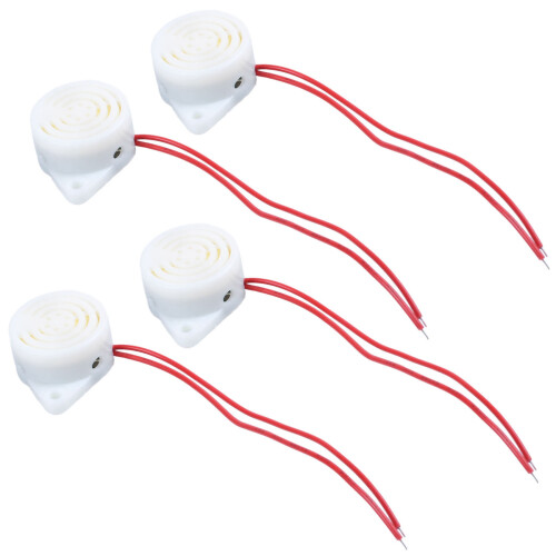 4X Selection de La Source D'Alimentation 2 Roues Buzzer Sonore Avec Source D'Alimentation D'Alarme Filaire 220V CA 1