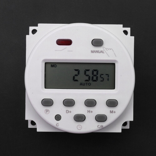 2X New LCD Digital Control Power Programmable Timer  12V 16A  Relay 2