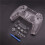 Full Set Clear Housing Shell for PS5 Controller Custom with Buttons,Touchpad Cover&Transparent Protective Case Skin Kit 2