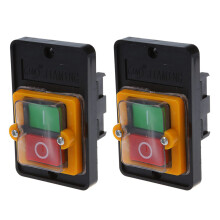 2X CA 220 / 380V / OFF Prova 'acqua Interruttore di Pulsante -5