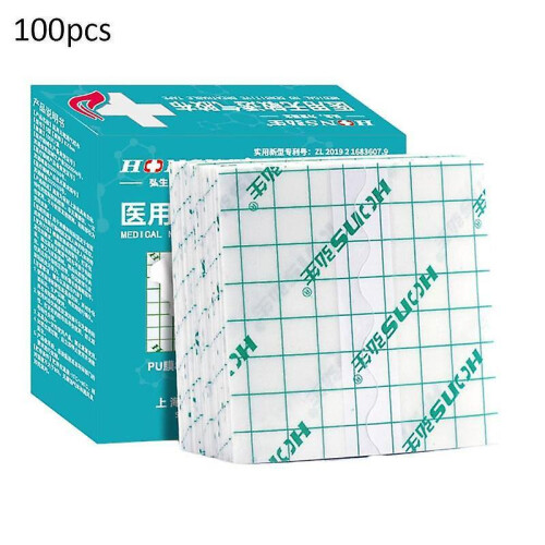 100pcs/pack Waterproof Plaster Adhesive Wound Dressing Fixer Bandage Tape