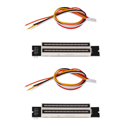 2X  Dual 12 Level Indicator VU Meter Stereo Amplifier Board Adjustable Light Speed Board