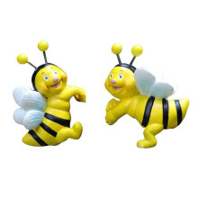 Compact 2 Pieces Of Decorative Bees Ornament Hanging Flower Pot Creative Resin Pendant Exceptional Chic