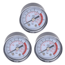 3X 0-12 Bar 0-170 PSI 10 mm Gewinde Gas Luftpumpe Druck Gauge Kompressor Manometer