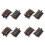 8Pcs 64x40x20mm 8 Positions Push in Jack Spring Load Speaker Terminals 1