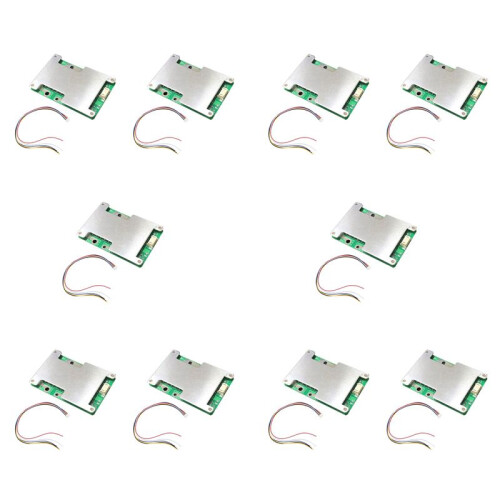 10X Placa da ProteçãO da Bateria de LíTio 4S 12V 100A LiFePO4 com EquilíBrio da Bateria Do Poder/Placa da ProteçãO Do PCB Do BMS