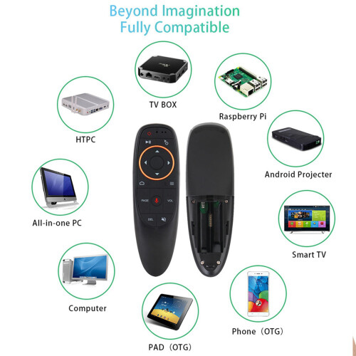 2X G10S Air Mouse Voice Remote Control 2.4G USB Receiver for Android TV BOX PC Gyro Sensing  Wireless  Remote 2