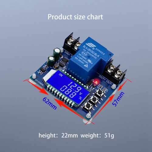 2X DC6-60V 30A Storage Battery Charging Control Module Protection Board Charger   LCD Display XY-CD63L 2