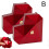 (Red 2pcs) Red Heart Ring Box, Engagement Ring Box, Mechanical Surprise Ring Box 1