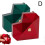 (Red and Blue) Red Heart Ring Box, Engagement Ring Box, Mechanical Surprise Ring Box 1