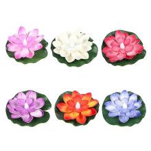 6Pcs Floating Pool Lights, Floating Lotus Light for Pond, Pond Lights Floating