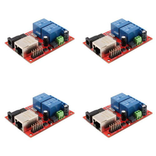 4X LAN Ethernet 2-Way Relay Board Delay  TCP/UDP Controller Module WEB Server