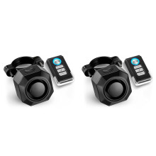 2X USB Rechargeable Bike Alarm with Remote,110DB Loud Wireless Anti Theft Vibration Motion Sensor Vehicle Security Alarm