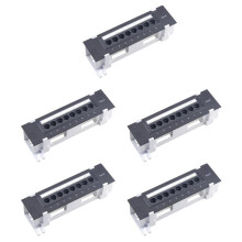 5X Panneau de Brassage 8 pour Cat. 6 Supports Muraux en Plastique Polyvalents pour Centre de Données, pour Ordinateur, Maison, Câblage, Salle de