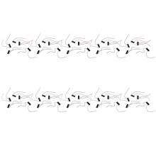 50Pcs 23A/A23 Battery (12V) Clip Holder Box Case Black