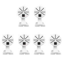 6X Security Camera Mount Bracket,ABS Indoor Outdoor Wall Mount L-Type Bracket for CCTV Security Dome IP Camera Mounting