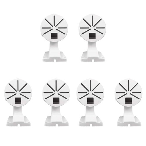6X Security Camera Mount Bracket,ABS Indoor Outdoor Wall Mount L-Type Bracket for CCTV Security Dome IP Camera Mounting