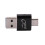 2X Card Reader Aluminum USB Type C OTG Micro-/TF External Memory Card Reader Adapter for Mobile Phone Computer(Black) 7
