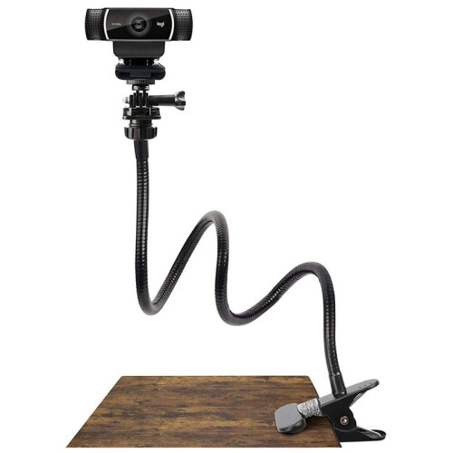 2X Suporte para Webcam Suporte de Pescoço de Ganso com Grampo Flexível de Montagem em Mesa de 25 Polegadas para  Webcam C930E, C930, C920, 2