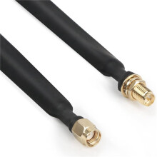 5X LoRa Flach Kabel RP-SMA Stecker Auf RP-SMA Buchse Fenster- und Tür DurchfüHrung Koaxial Kabel Verlängerung Adapter für LoRa WiFi