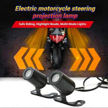 (L, A) Motorcycle Projection Turn Signal Light Ground Light LED Atmosphere Light