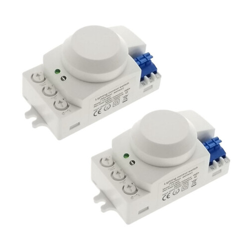 2X 5.8GHz  System LED Microwave 360 Degree Motion Sensor Light  Body Motion Detector