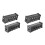 2X 4-Channel 3-Pin Ethercon Cable Extender,XLR Network Cable Multi Extender for Stage Lighting and Recording Studio,XLR 1