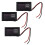3X Red Led Digital Display Voltmeter  Voltage Meter Volt Tester Panel for  12V Cars Motorcycles Vehicles 1