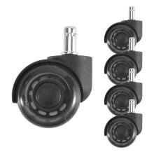 Office Chair Wheels,2 Inch Replacement Soft Mute Desk Caster Wheels for Work & Gaming Chair, Heavy Duty and Safe Rolling