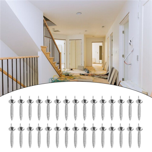 50PCS Seamless Nails Double-Headed Screw Solid Wood Baseboard Seamless Nails Foot  Special Nails Security Screws