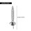 50PCS Seamless Nails Double-Headed Screw Solid Wood Baseboard Seamless Nails Foot  Special Nails Security Screws 7