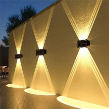 Solar Outdoor Wall Light Waterproof Garden Decor Lights Down Light Wall Waterproof External Wall Washer Solar Lamp
